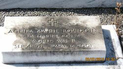 BOWDOIN Agnes Marie 1921-2001 grave.jpg